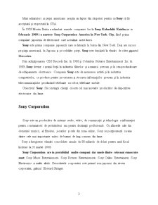 Analiza gradului de internaționalizare - Sony Corporation - Pagina 2
