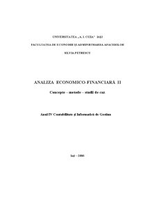 Analiza eonomico - financiară - Pagina 1