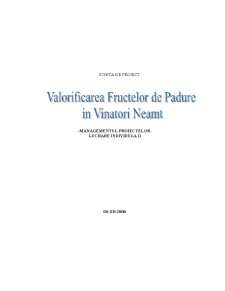 Valorificarea fructelor de pădure în Vânători Neamț - Pagina 1