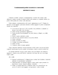 Consimțământul părților - la încheierea contractului individual de muncă - Pagina 1