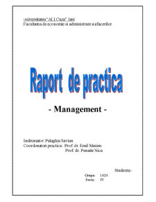 Raport de practică - SC Legume Fructe SA - Pagina 1