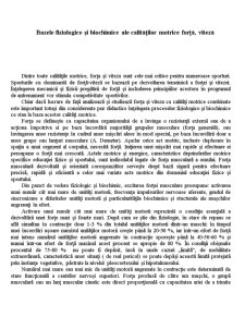 Bazele Fiziologice si Biochimice a Calitatilor Motrice Combinate - Pagina 1