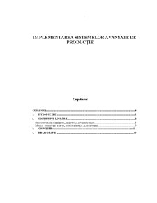 Implementarea Sistemelor Avansate de Producție - Pagina 1
