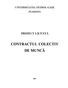 Contractul Colectic de Munca - Pagina 1