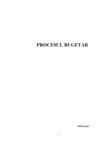 Procesul Bugetar - Pagina 1