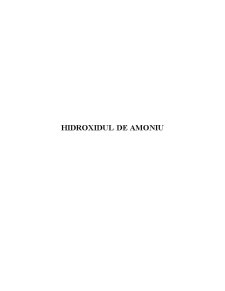 Hidroxidul de Amoniu - Pagina 2