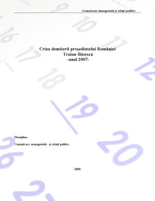 Criza Demiterii Președintelui României - Pagina 1
