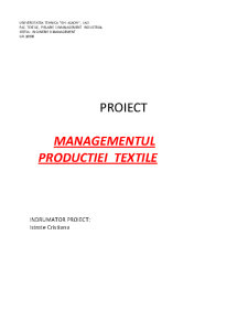 Managementul producției textile - Pagina 1