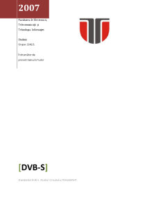 Standardul DVB-S - Pagina 1