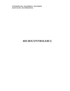 Microcontrolerul - Pagina 1
