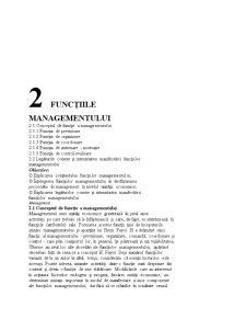 Funcțiile Managementului - Pagina 1