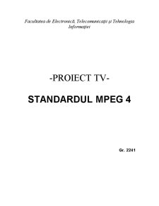 Standardul MPEG4 - Pagina 1