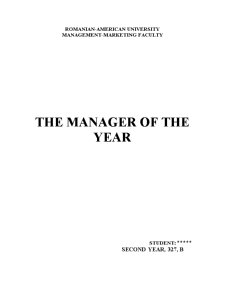 The Manager of the Year - Pagina 1