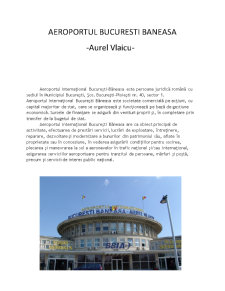 Aeroportul Aurel Vlaicu - Pagina 1