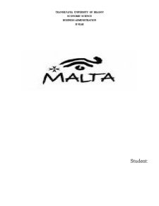 History and The Activity of The Firm SC Malta SRL - Pagina 1