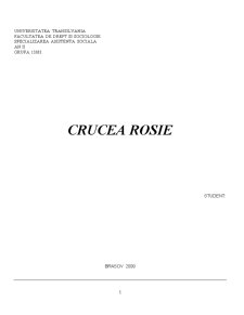 Crucea Roșie Română Brașov - Pagina 1