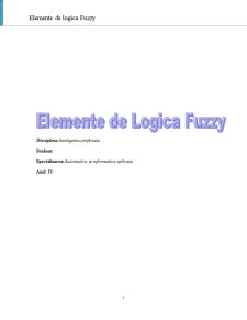 Elemente de logică fuzzy - Pagina 1