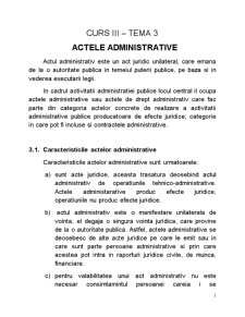 Actele Administrative - Pagina 1