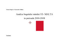 Analiza bugetului statului UE - Malta în perioada 2000-2008 - Pagina 1