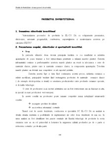 Proiect investițional - SC EL-CO SA - Pagina 1