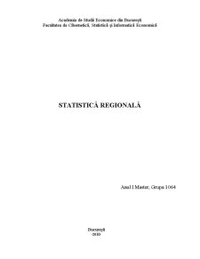 Statistică Regională - Pagina 1
