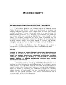Disciplină pozitivă - Pagina 1
