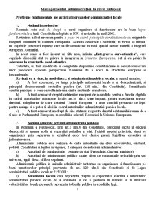 Managementul Administrației la Nivel Județean - Pagina 1