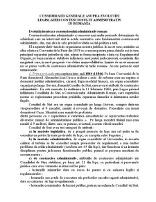 Considerații generale asupra evoluției legislației contenciosului administrativ în România - Pagina 1
