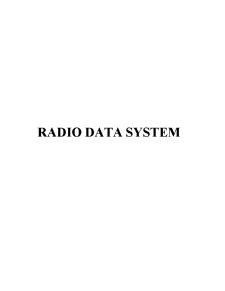 Radio Data System - Pagina 1