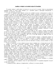 Analiza Evoluției Sectorului Terțiar în România - Pagina 2