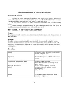 Audit public intern - pregătirea misiunii de audit public intern - Pagina 5
