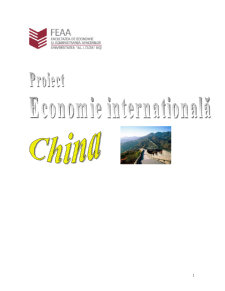Economie internațională - China - Pagina 1