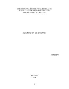 Dependența de internet - Pagina 1