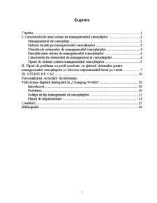 Sisteme Bazate pe Managementul Cunoștințelor - Pagina 1