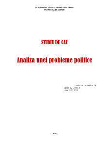 Studiu de Caz - Analiza unei Probleme Politice - Pagina 1
