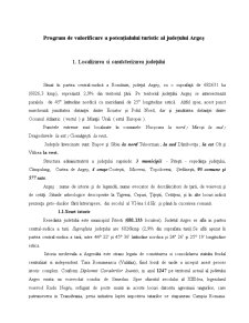 Program de valorificare al potetialului turistic al Județului Argeș - Pagina 2