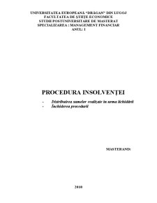 Procedura Insolvenței - Pagina 1