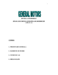 Studiu de caz - tip de concurență General Motors Company - Pagina 1