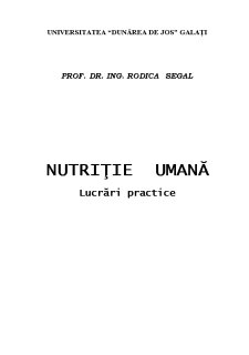 Lucrări practice - nutriție umană - Pagina 1