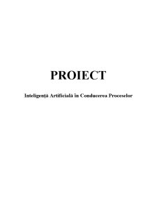 Inteligență Artificială în Conducerea Proceselor - Pagina 1