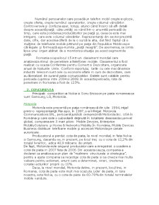 Analiza comparativă a comunicării de marketing pentru două mărci - Nokia vs Sony Ericsson - Pagina 4