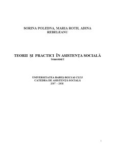 Teorii și Practici în Asistența Socială - Pagina 1