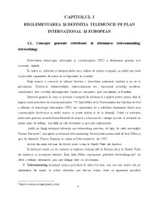 Reglementarea și Definitia Telemuncii pe Plan Internațional și European - Pagina 2