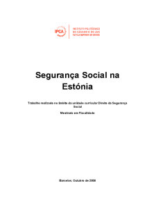 Sistema da segunca social na Estonia - Pagina 1