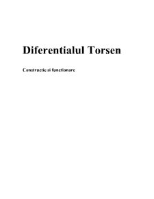 Diferențialul Torsen - Pagina 1