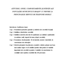 Atitudini, opinii, comportamente și intenții ale populației Municipiului Brașov cu privire la principalele servicii de telefonie mobilă - Pagina 2