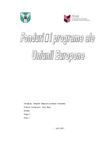 Fonduri și Programe ale UE - Pagina 1