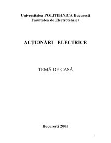Acționări Electrice - Pagina 1