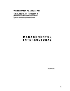 Managementul Intercultural - Pagina 1