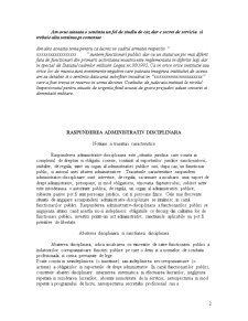Răspunderea administrativ disciplinară a funcționarilor publici și a cadrelor militare - Pagina 2